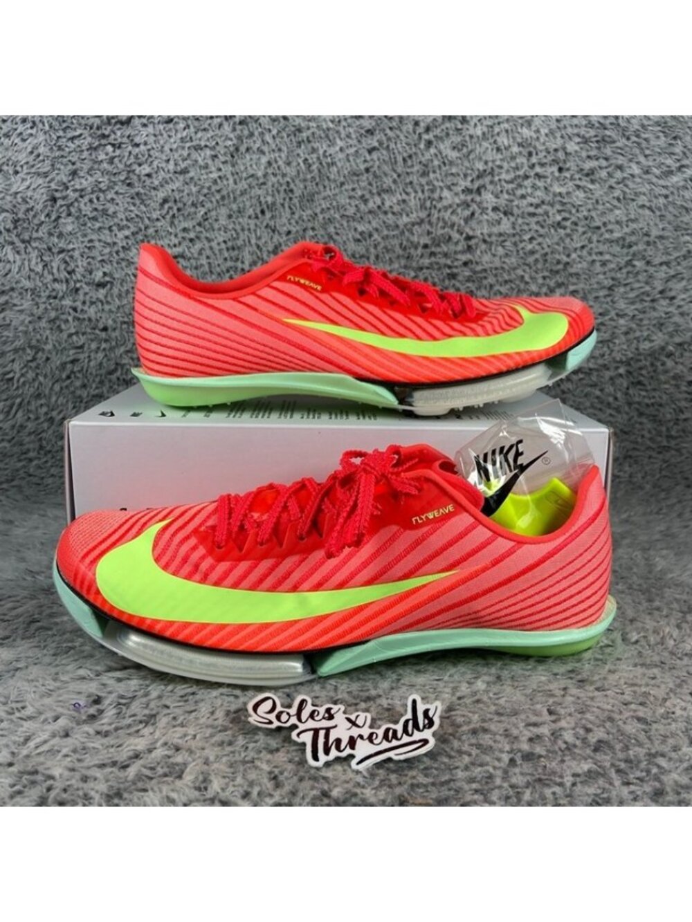 Nike Air Zoom Maxfly 2 Track Spikes Size 9 Men Crimson Lime FD8395-600